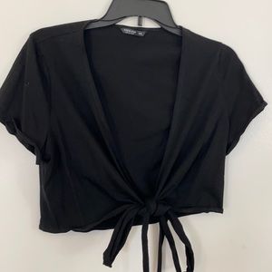 Shein Curve Wrap Around Crop Top